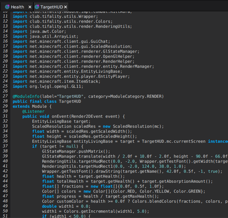 tifality's targethud module