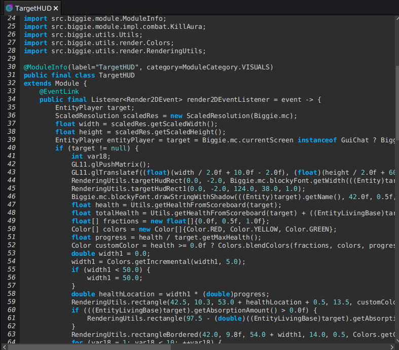 biggie's skidded targethud module